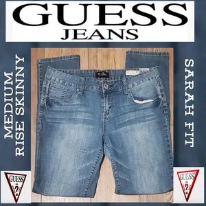 Guess Medium Rise Skinny Sarah Fit Jeans For Women